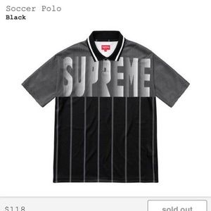 Supreme soccer polo 🖤